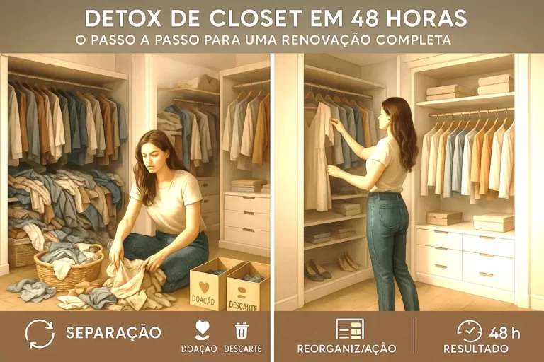 Detox de Closet em 48 Horas: O Passo a Passo para uma Renovação Completa
