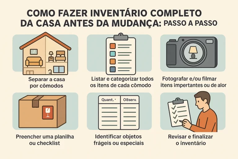 Como Fazer Inventário Completo da Casa Antes da Mudança: Passo a Passo