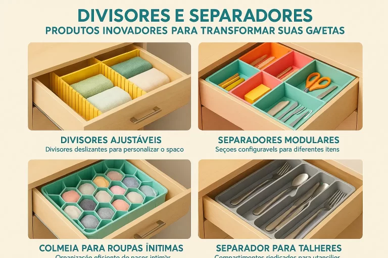 Divisores e Separadores: Os Produtos Que Vão Revolucionar Suas Gavetas