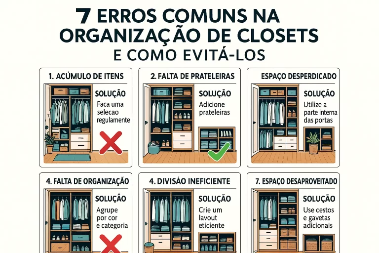 7 Erros Comuns na Organização de Closets e Como Evitá-los
