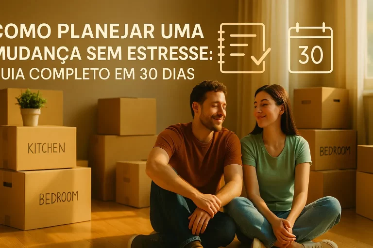 Como Planejar uma Mudança Sem Estresse: Guia Completo em 30 Dias