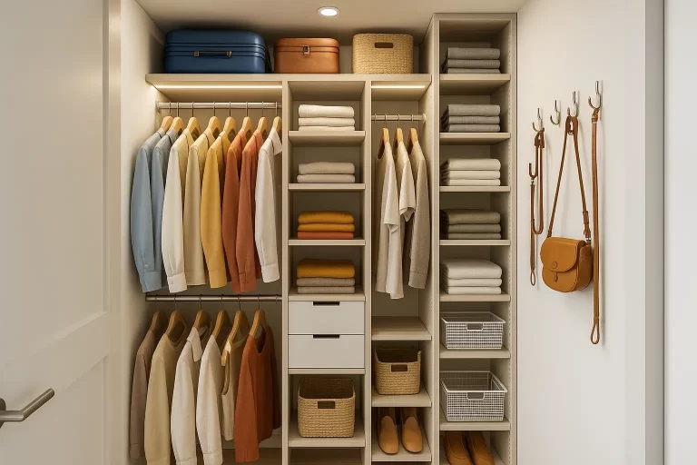 Transforme Seu Closet Pequeno em um Espaço Funcional: Dicas de Aproveitamento Vertical