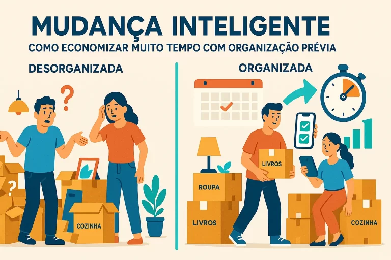 Mudança Inteligente: Como Economizar muito Tempo com Organização Prévia